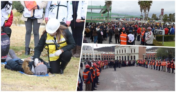 Así se vivió el Macrosimulacro 2020 en Pachuca