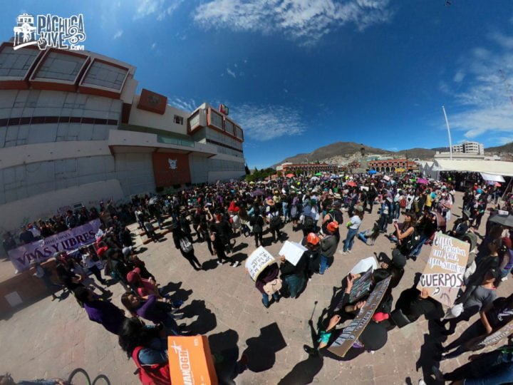 Miles de mujeres marchan en Pachuca para hacer oír su voz