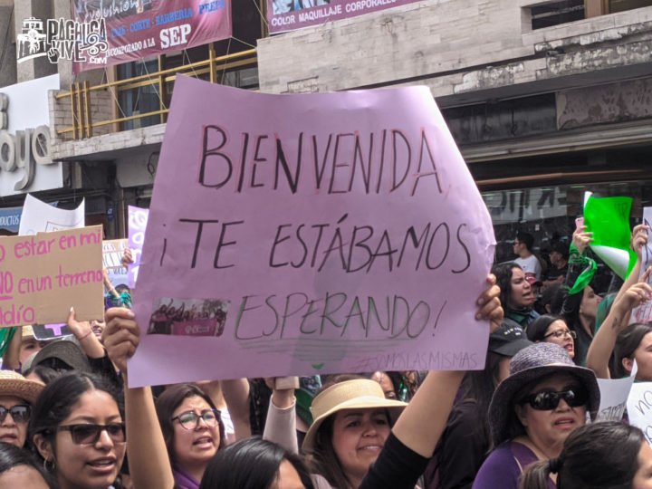 Miles de mujeres marchan en Pachuca para hacer oír su voz