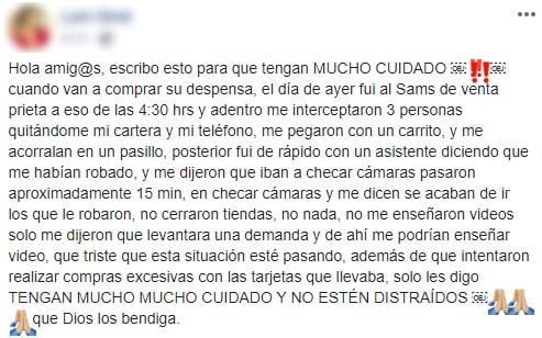 Así roban en pasillos de tiendas de autoservicio de Pachuca durante la contingencia