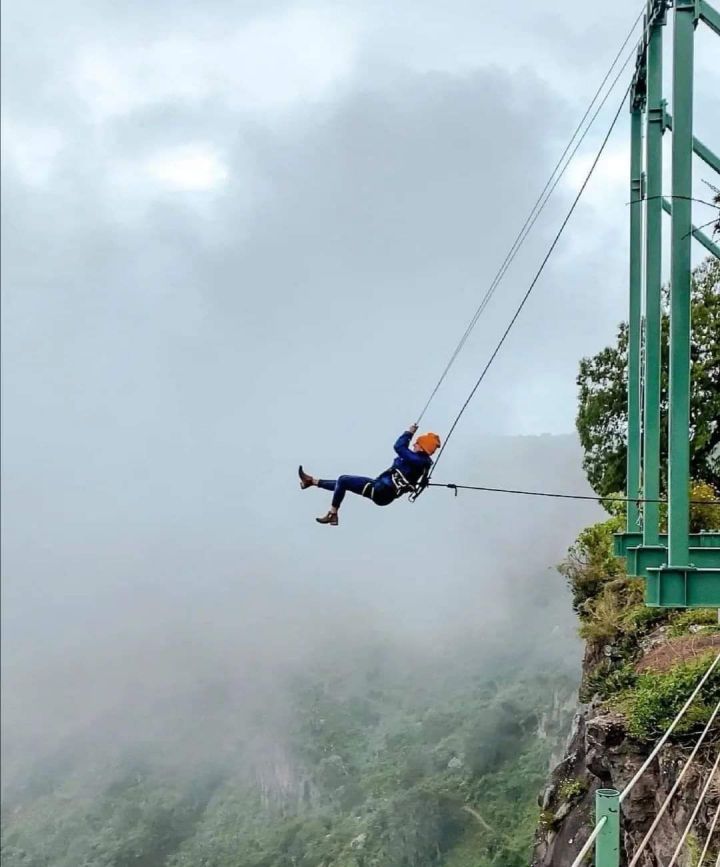 Columpio extremo de Huasca, de los más impresionantes de México