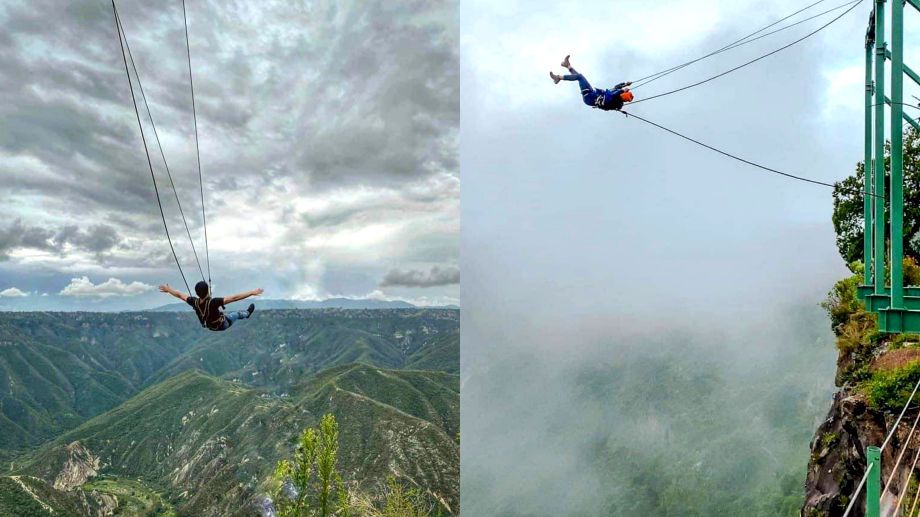 Columpio extremo de Huasca, de los más impresionantes de México