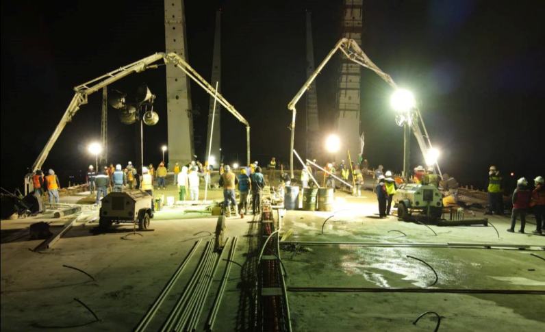 #Fotos: Avances del puente atirantado de Pachuca, continúa el colado de concreto