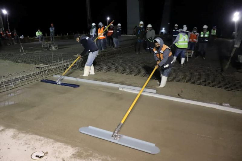 #Fotos: Avances del puente atirantado de Pachuca, continúa el colado de concreto