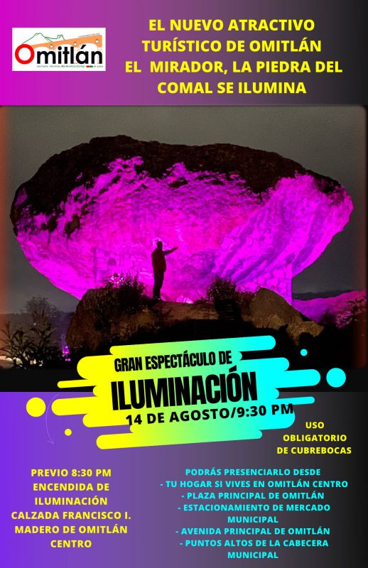 Omitlán tendrá espectáculo de iluminación