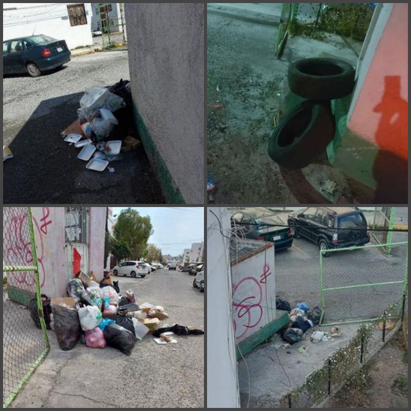 #Fotos: Exhiben a vecinos que tiran basura en la calle en colonia de Mineral de la Reforma