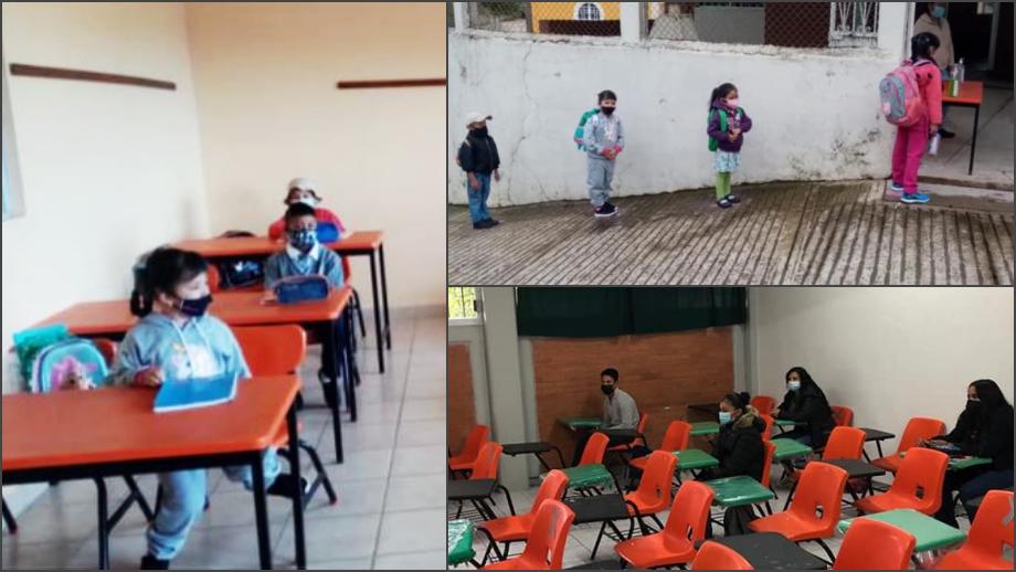 #Fotos: Así fue el regreso a clases presenciales en Hidalgo