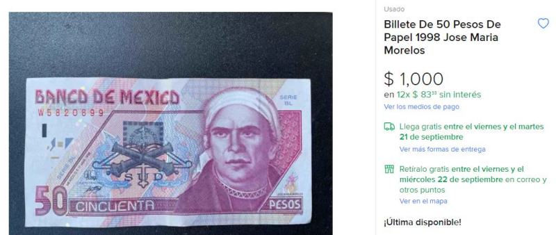 Billetes de $50 se venden hasta en $1000 por proceso de retiro; ¿tienes uno?