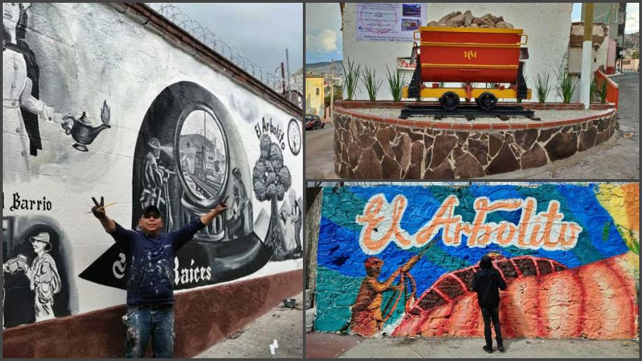 #Galería: Barrio El Arbolito de Pachuca luce nuevos murales y monumento minero