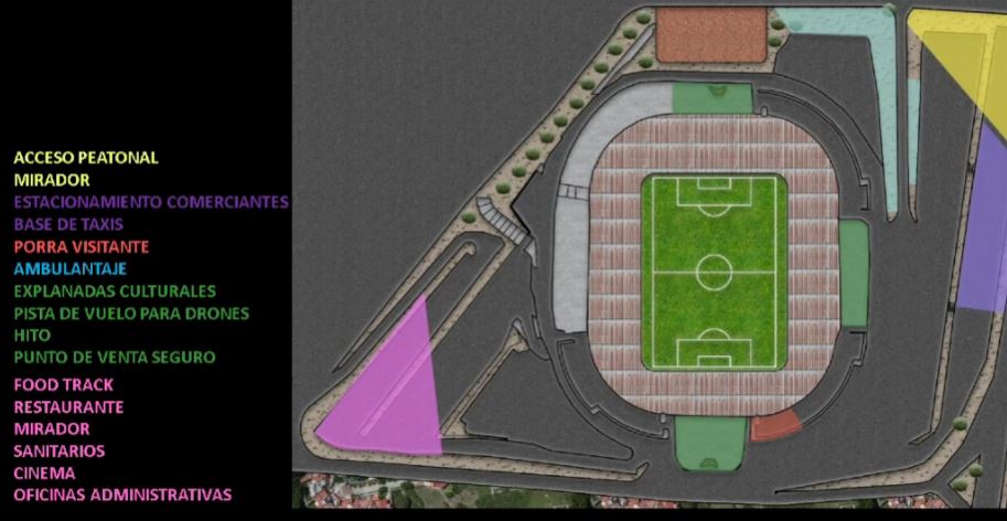 Anuncian proyecto para estacionamiento del estadio Hidalgo; tendrá espacios comerciales, culturales y turísticos