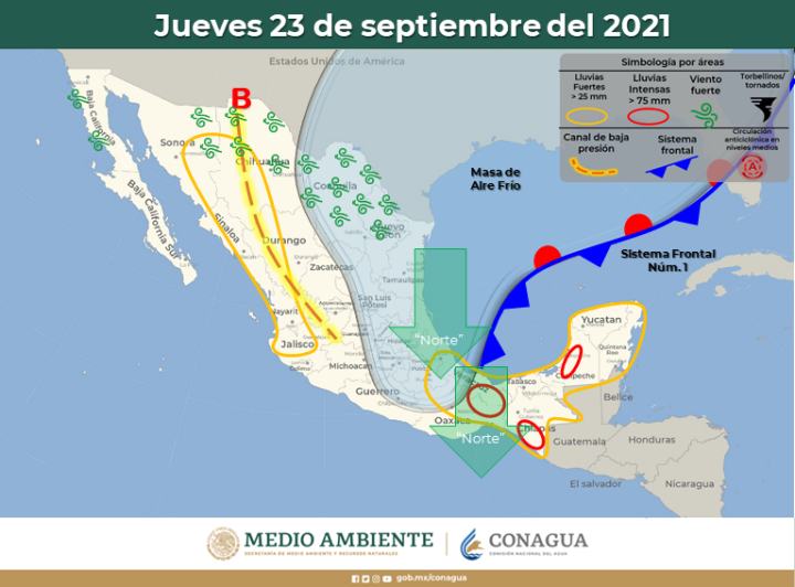 Llegó el primer Frente Frío de la temporada a Hidalgo; bajarán las temperaturas