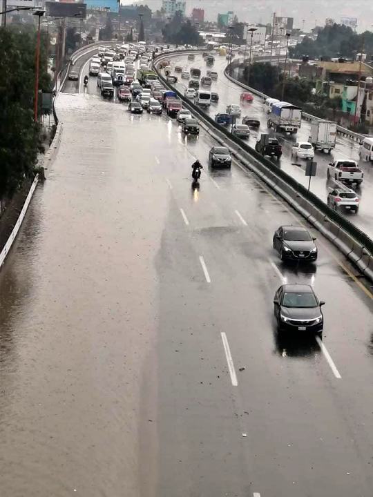 Se desata fuerte granizada en sur de Pachuca y en autopista a CDMX