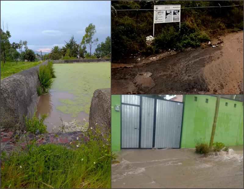 #FotosYVideo: Viviendas de Matilde en riesgo por jagüey saturado; ya presenta filtraciones