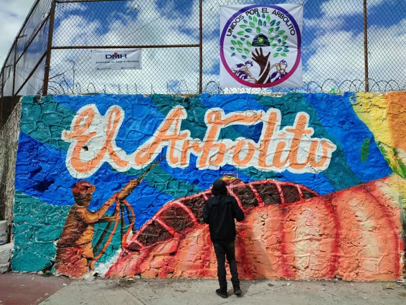 #Galería: Barrio El Arbolito de Pachuca luce nuevos murales y monumento minero