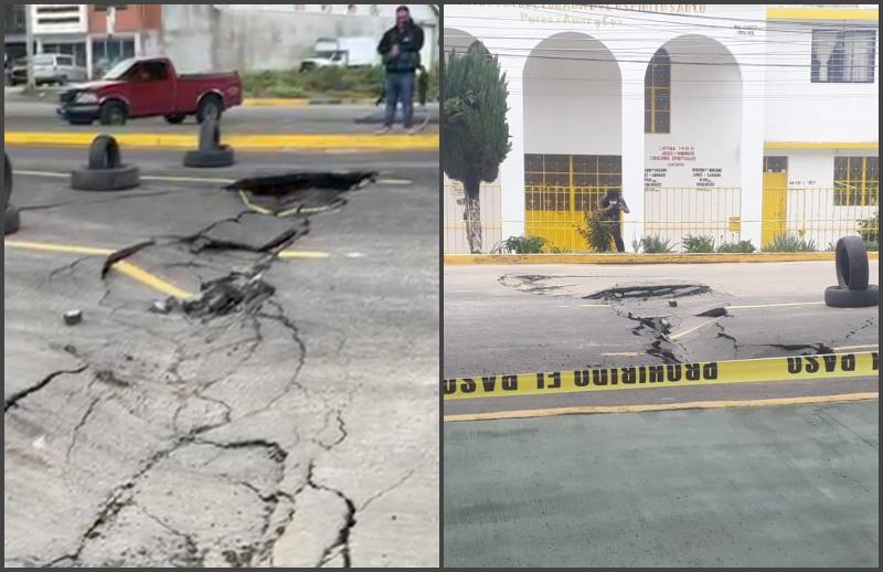 #Fotos: Bardas y árboles colapsados, autos dañados, socavones: las afectaciones en Pachuca por el clima