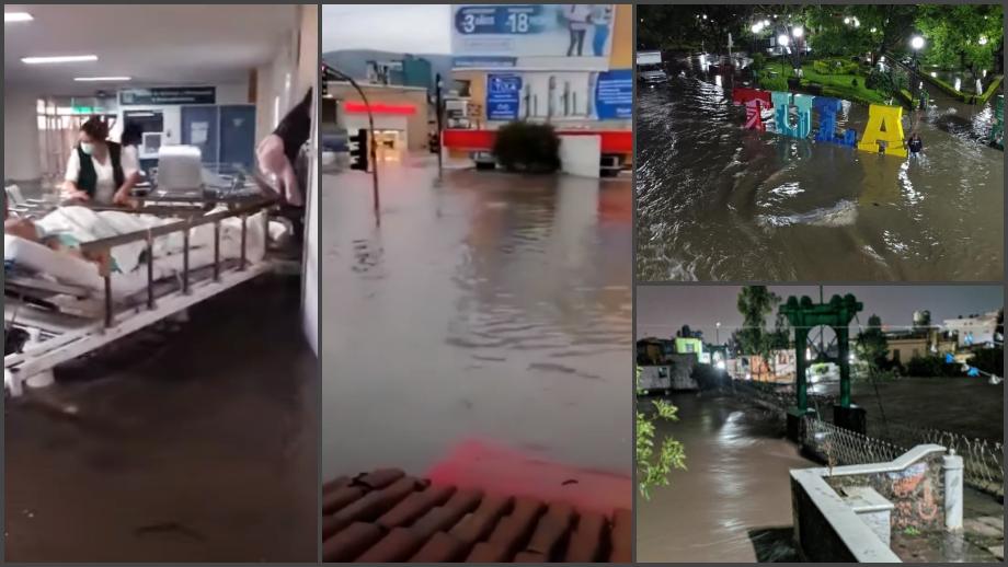 #FotosYVideos: Desbordamiento de ríos provocan histórica inundación en Tula