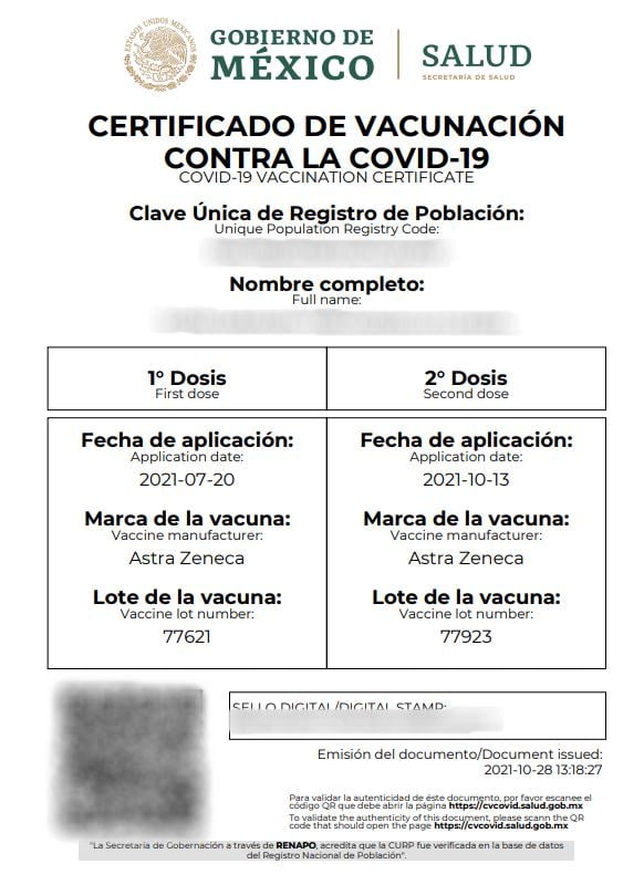 ¿Completaste tu esquema? Así puedes descargar tu certificado de vacunación