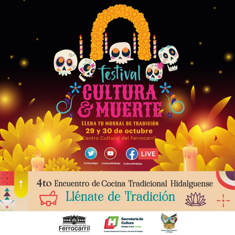 Llénate de tradición con el Festival Cultura y Muerte en Pachuca