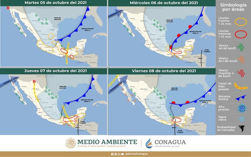 Llega segundo Frente Frío de la temporada, afectará a Hidalgo