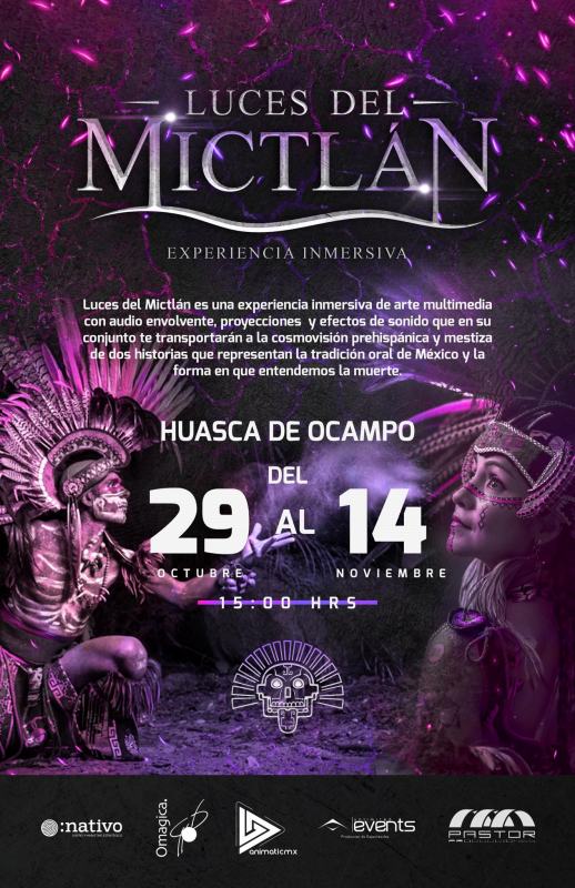 Luces del Mictlán: Experiencia inmersiva llega al Pueblo Mágico de Huasca