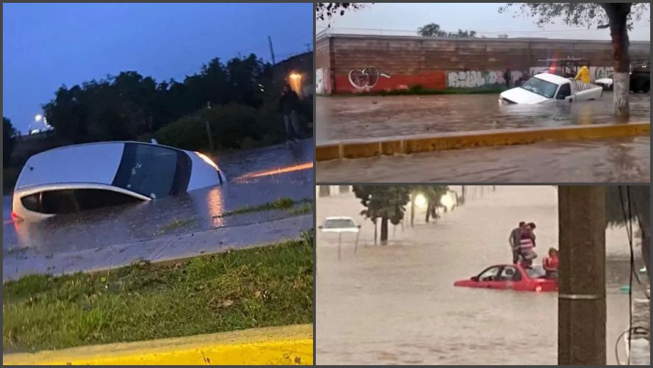 Fotos que demuestran que manejar en Pachuca en época de lluvia es un riesgo