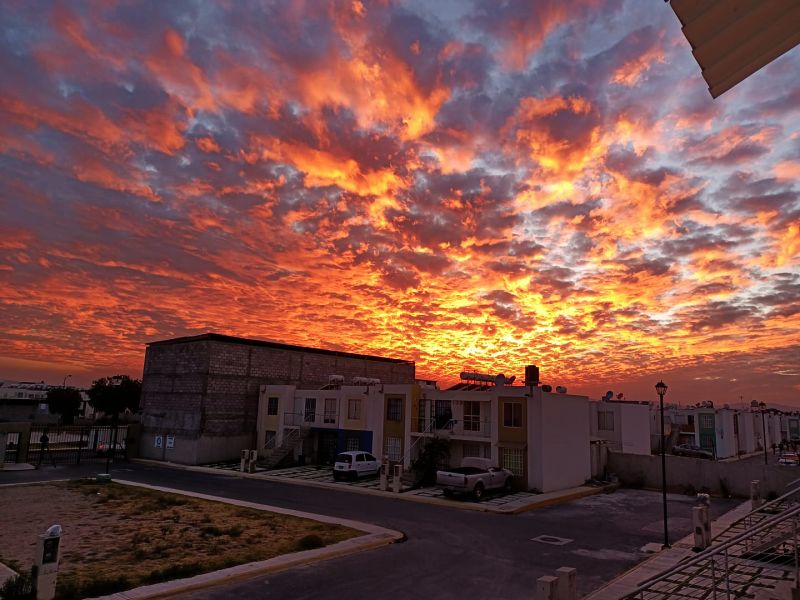 #Fotos: Así se vio el cielo en el atardecer en la zona metropolitana de Pachuca