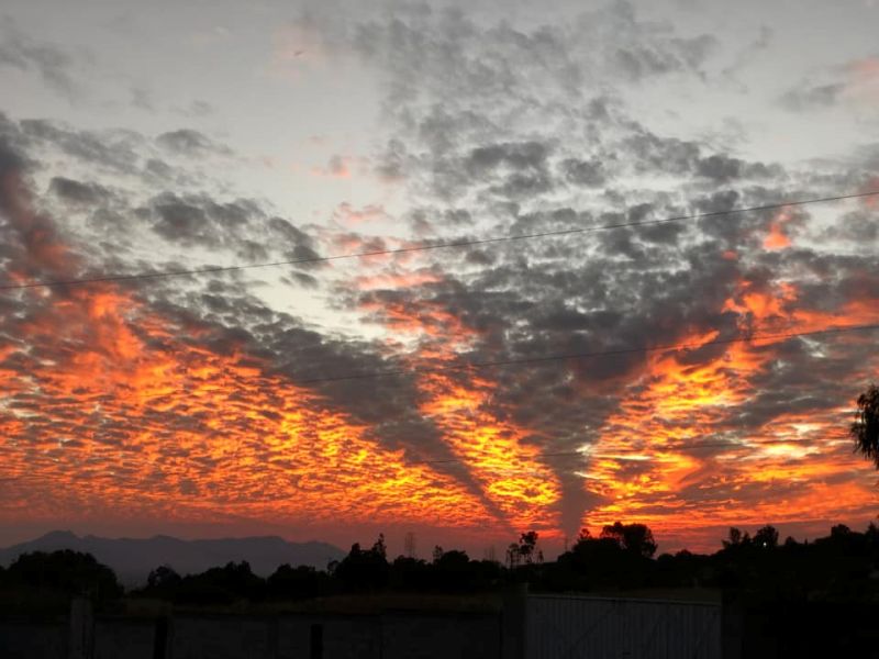 #Fotos: Así se vio el cielo en el atardecer en la zona metropolitana de Pachuca