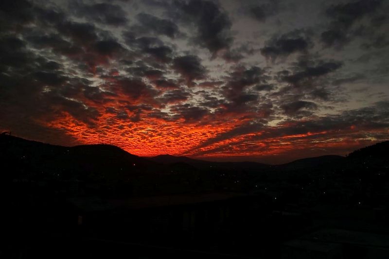 #Fotos: Así se vio el cielo en el atardecer en la zona metropolitana de Pachuca