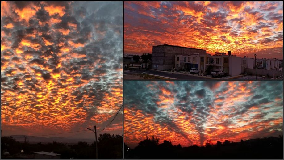 #Fotos: Así se vio el cielo en el atardecer en la zona metropolitana de Pachuca