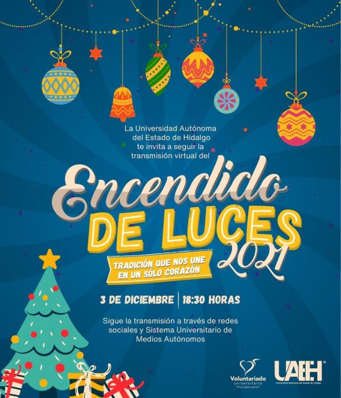 Pachuca también tendrá tradicional encendido navideño, en jardín de la UAEH