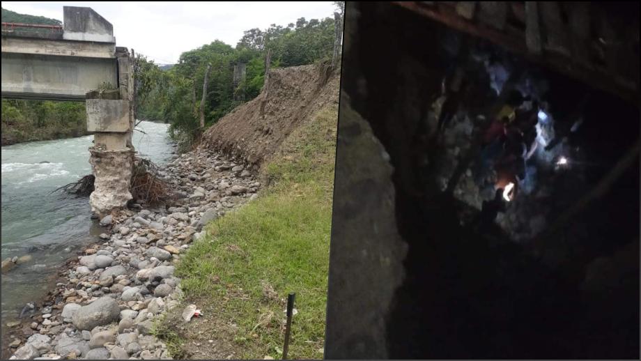 Motociclista cae de puente colapsado en Hidalgo; no había señalamientos