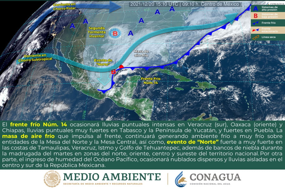 Heladas, niebla y temperaturas bajo cero en Hidalgo por Frente Frío 14