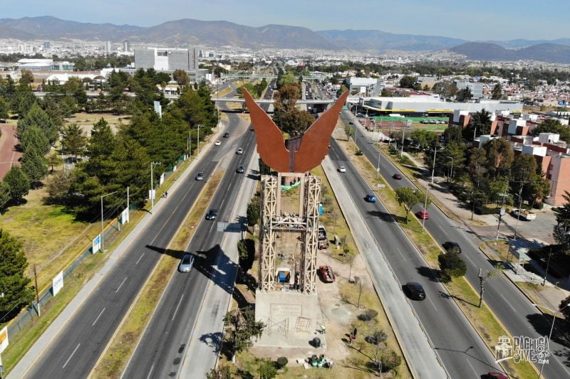 #Fotos: Construyen 'Hidalgo Infinito', nuevo monumento en Pachuca