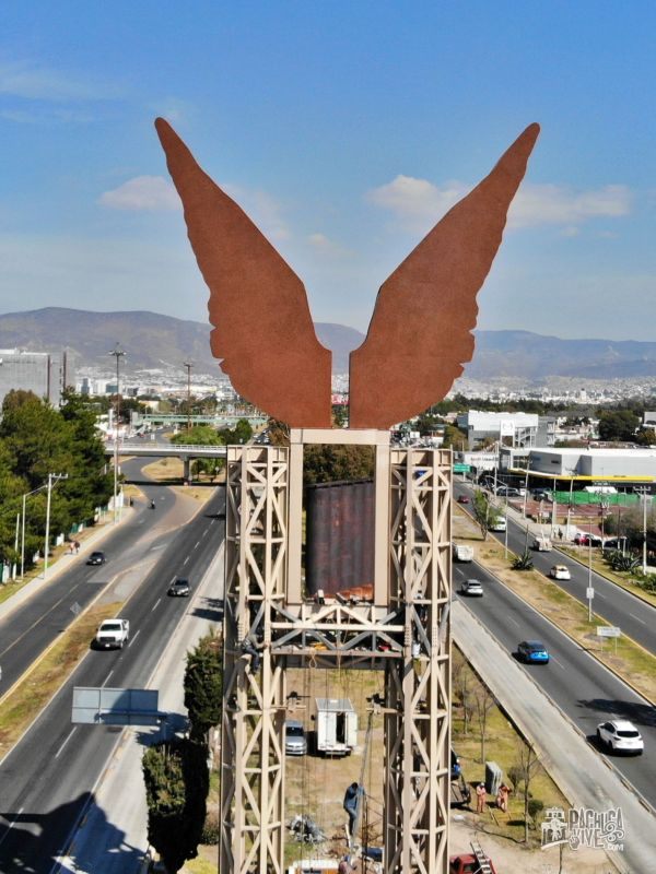 #Fotos: Construyen 'Hidalgo Infinito', nuevo monumento en Pachuca