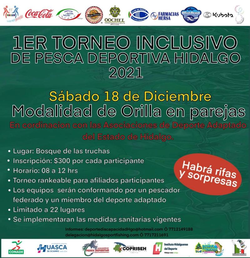 Realizarán torneo inclusivo de pesca en el Bosque de las Truchas de Huasca este fin