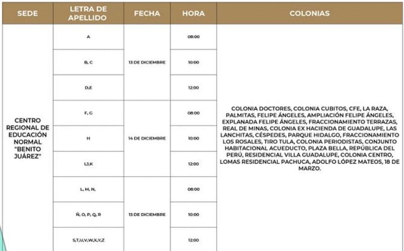 Sedes, días y horarios para aplicación de refuerzo a mayores de 60 años en Pachuca