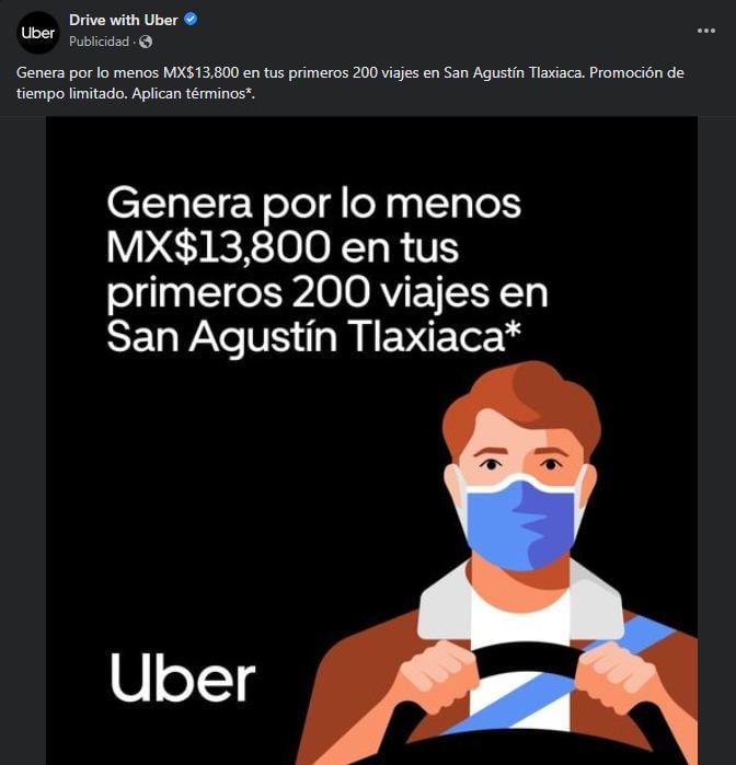 Aquí viene Uber, ya solicita conductores para la zona metropolitana de Pachuca