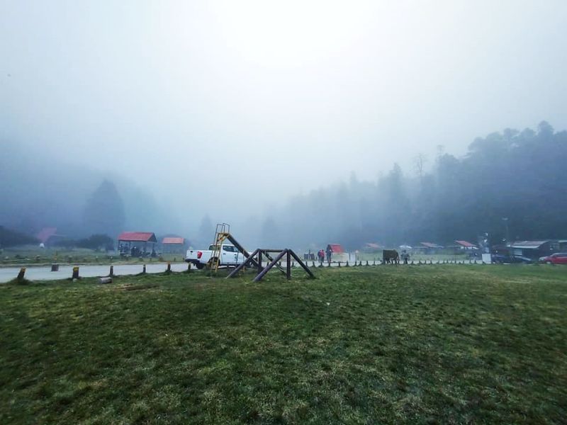 Frente frío trajo neblina a pueblos de Hidalgo y dejó estas postales