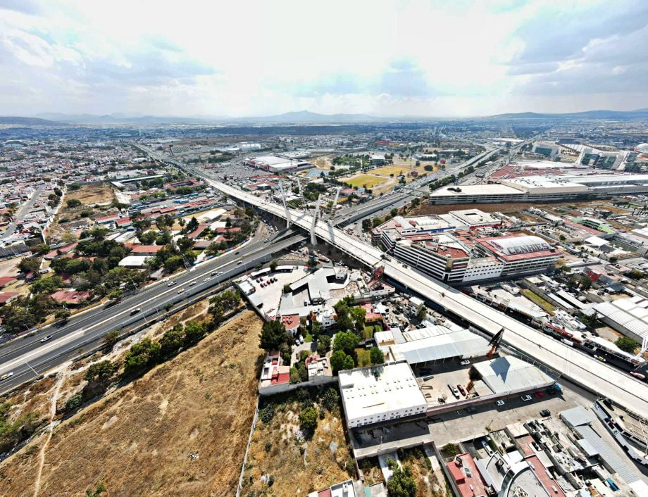 #FotosYVideo: Puente atirantado de Pachuca, con 98 % de avance