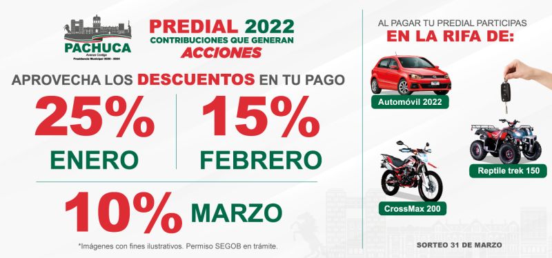 Descuentos y beneficios por pagar el predial en enero en Pachuca y Mineral de la Reforma