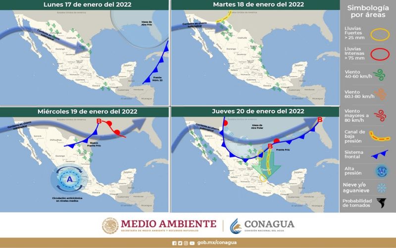 Pronostican temperaturas bajo cero en 16 estados, incluido Hidalgo