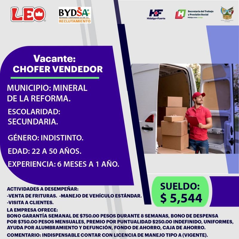 Empresa ofrecerá empleos en Pachuca con sueldos de hasta $11,000