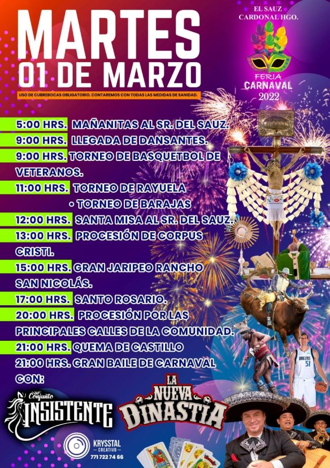 Este año sí hay fiesta: llegan los carnavales de Hidalgo