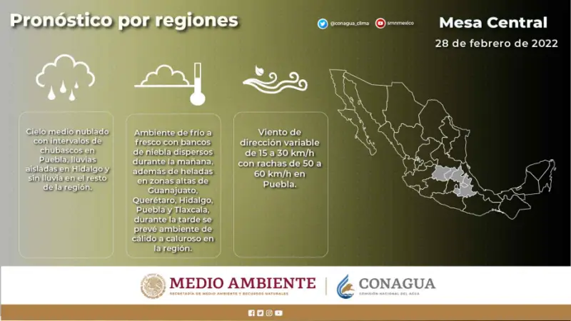 De bajo cero a calorón: tendremos clima contrastante en Hidalgo