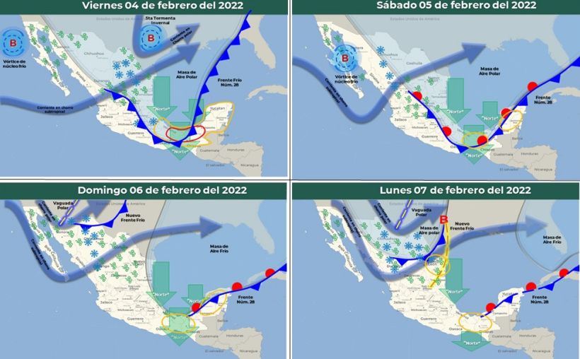 Pronostican temperaturas de -5 grados en Hidalgo y hasta -15 en otros estados