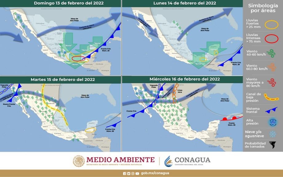 Se esperan días gélidos en Hidalgo y el centro del país, con heladas, lluvias y aguanieve