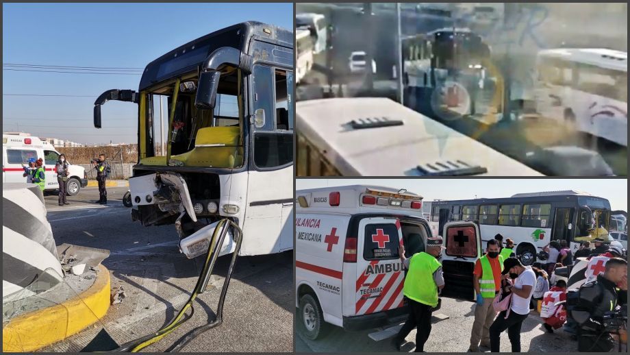 #Video: Autobús sin frenos impacta contra muro en caseta de la México-Pachuca