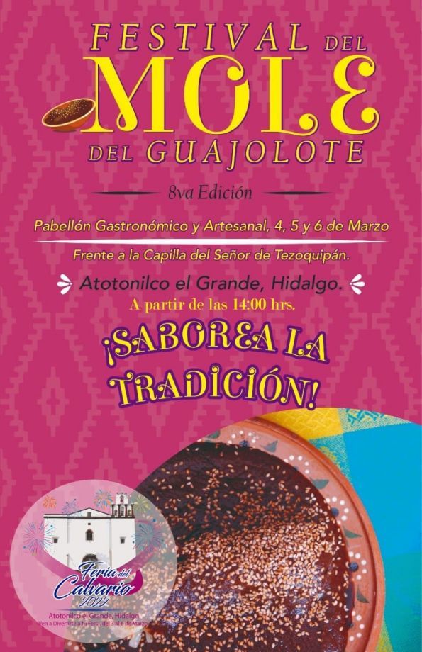 Festival del Mole de Guajolote en Hidalgo, este fin de semana