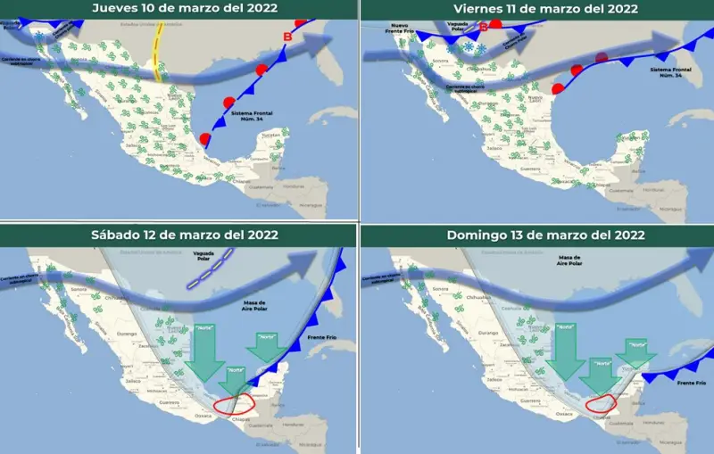 Llegará nuevo frente frío a Hidalgo este fin de semana; bajarán las temperaturas