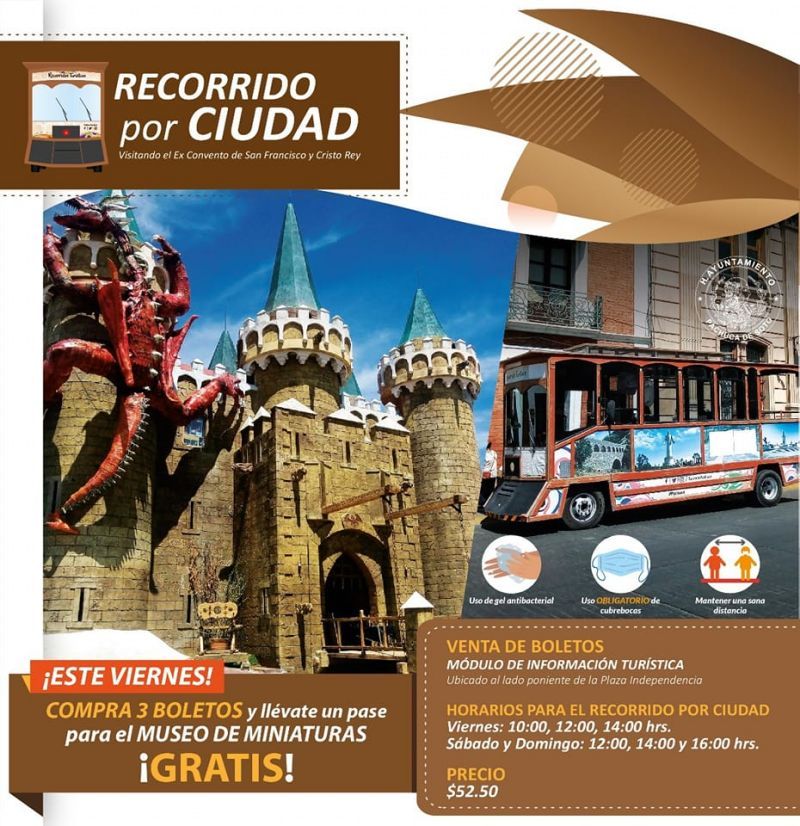 Recorrido turístico por Pachuca regalará pases para el 'castillo de dragones'